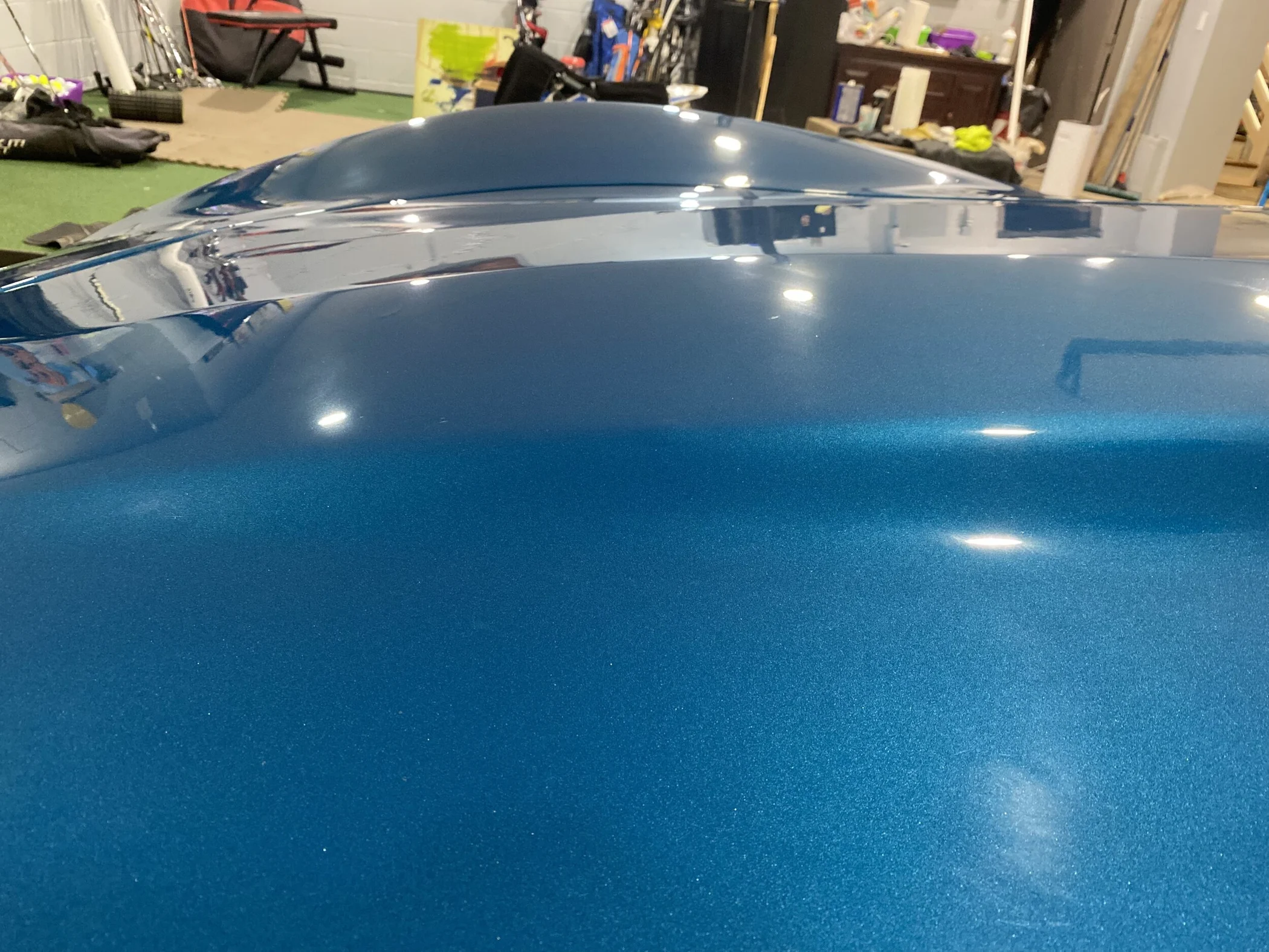 Hood paint detail